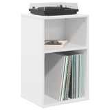 Record Cabinet White 38 x 33 x 61 cm Engineered Wood
