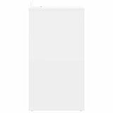 Record Cabinet White 38 x 33 x 61 cm Engineered Wood - 45-Degree Angle