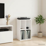 Record Cabinet White 44.5 x 36.5 x 74.5 cm Engineered Wood
