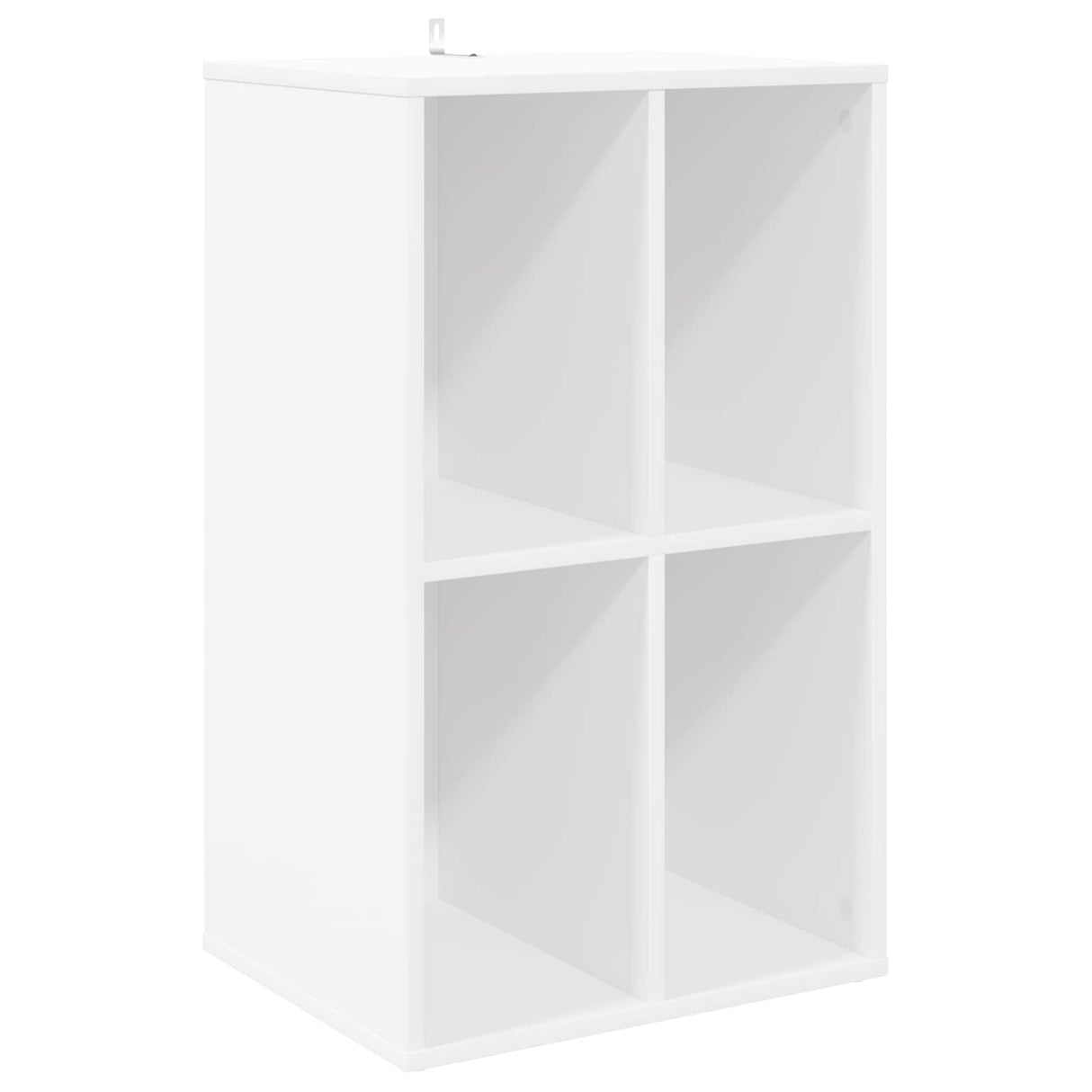 Record Cabinet White 44.5 x 36.5 x 74.5 cm Engineered Wood