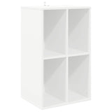 Record Cabinet White 44.5 x 36.5 x 74.5 cm Engineered Wood