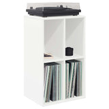 Record Cabinet White 44.5 x 36.5 x 74.5 cm Engineered Wood - Side View