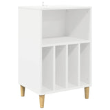 Turntable Stand White 47 x 39.5 x 74.5 cm Engineered Wood - Front View