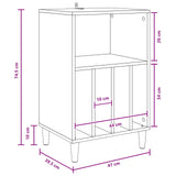 Turntable Stand White 47 x 39.5 x 74.5 cm Engineered Wood - Extra Image
