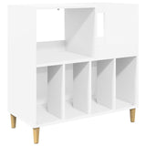 Record Player Stand White 82 x 39.5 x 82.5 cm Engineered Wood