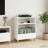 Record Player Stand White 71 x 39.5 x 83 cm Engineered Wood