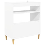 Record Player Stand White 71 x 39.5 x 83 cm Engineered Wood
