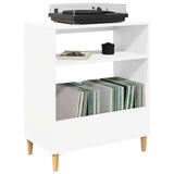 Record Player Stand White 71 x 39.5 x 83 cm Engineered Wood