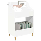 Media Shelves White 70.5 x 46 x 112 cm Engineered Wood