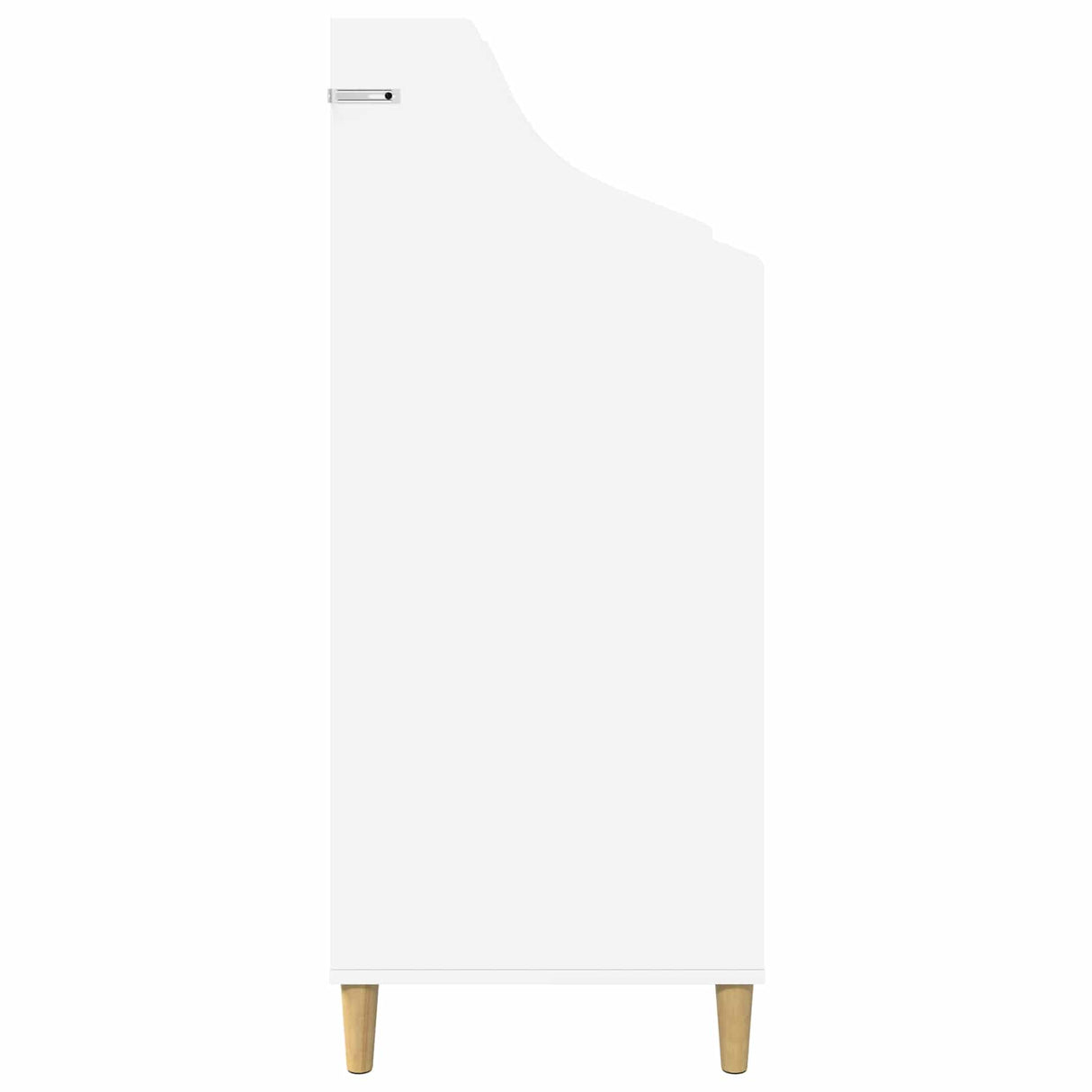 Media Shelves White 70.5 x 46 x 112 cm Engineered Wood