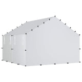 Chicken Coop with Roof Silver 200 x 200 x 150 cm