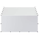 Chicken Coop with Roof Silver 200 x 200 x 150 cm - Top-Down View