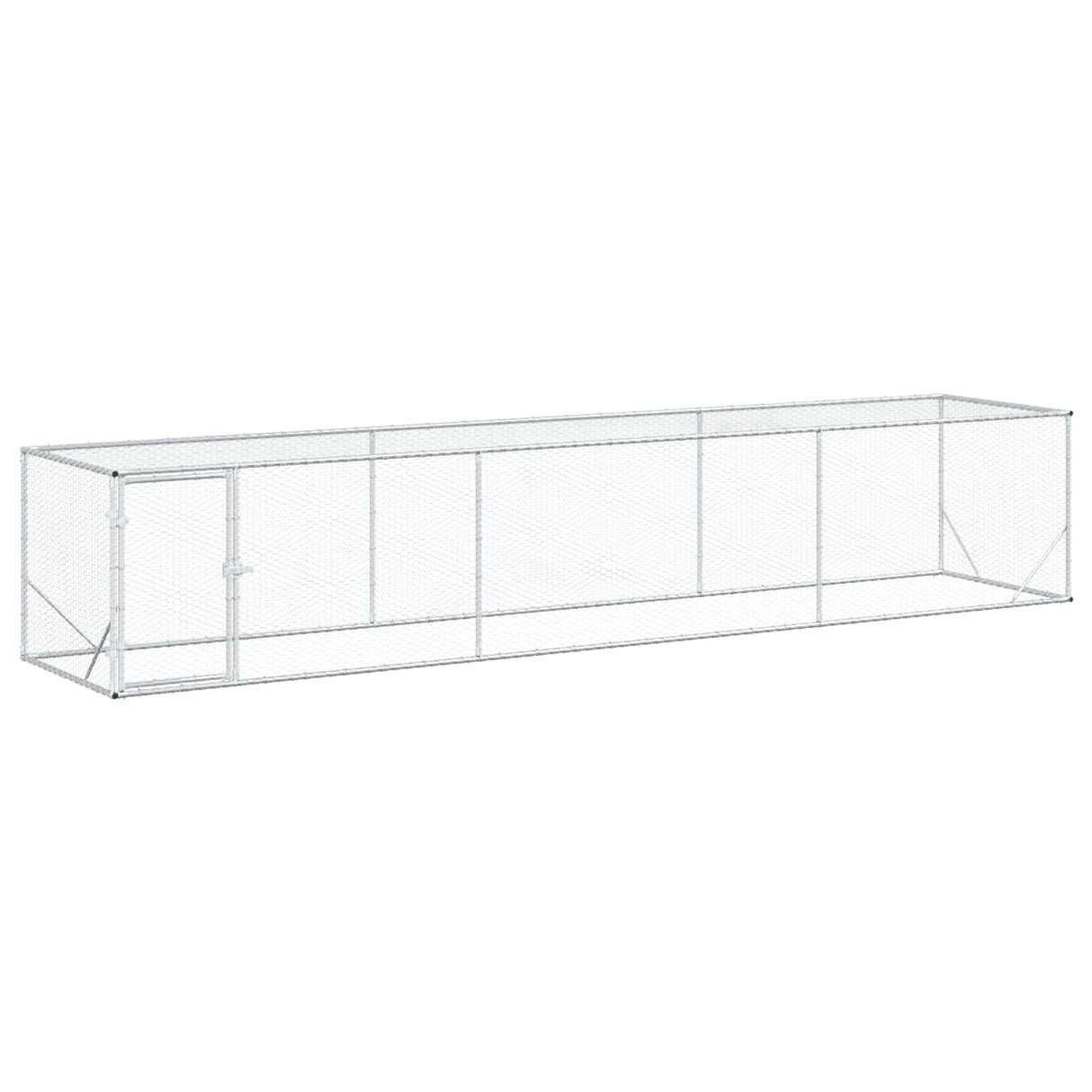 Chicken Yard Silver 500 x 100 x 100 cm Galvanised Steel