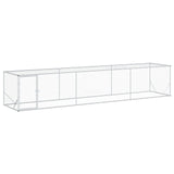Chicken Yard Silver 500 x 100 x 100 cm Galvanised Steel - Front View