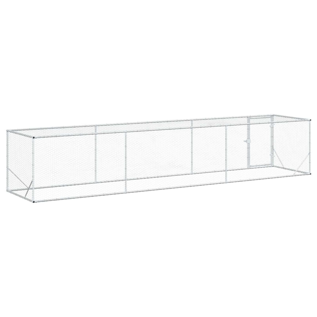 Chicken Yard Silver 500 x 100 x 100 cm Galvanised Steel