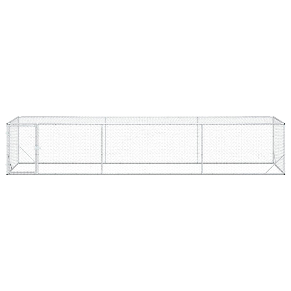 Chicken Yard Silver 500 x 100 x 100 cm Galvanised Steel