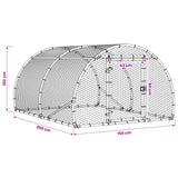 Chicken Coop Silver 200 x 150 x 100 cm Galvanised Steel