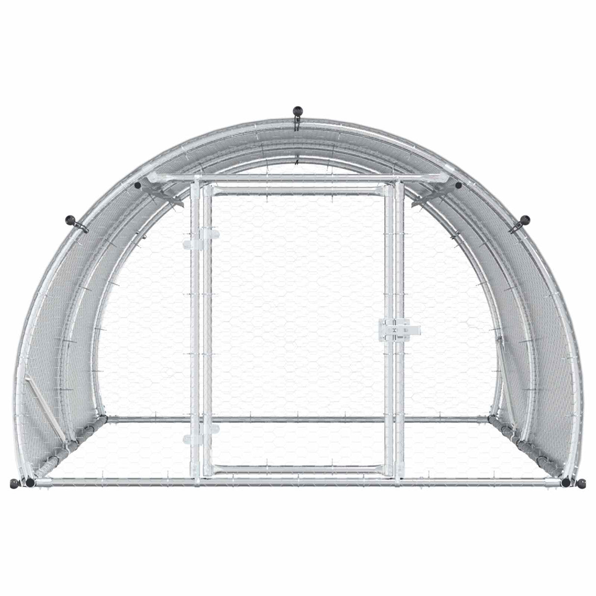 Chicken Coop Silver 200 x 150 x 100 cm Galvanised Steel
