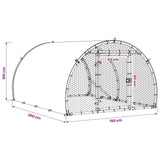Chicken Coop Silver 200 x 150 x 100 cm Galvanised Steel