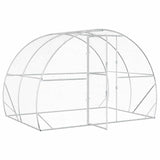 Chicken Coop Silver 200 x 300 x 200 cm Galvanised Steel - Side View