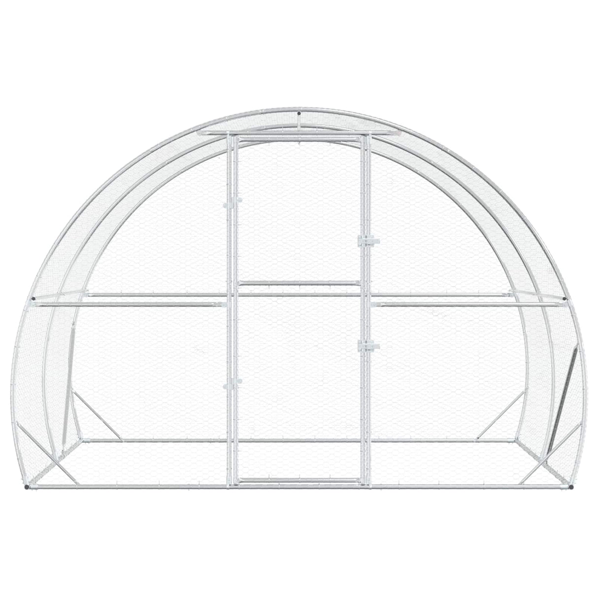 Chicken Coop Silver 200 x 300 x 200 cm Galvanised Steel