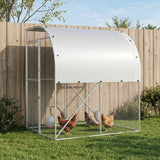 Chicken Coop Silver 200 x 200 x 215 cm Galvanised Steel