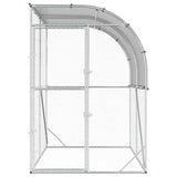 Chicken Coop Silver 200 x 200 x 215 cm Galvanised Steel