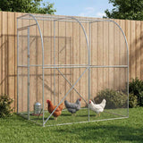 Chicken Coop Silver 200 x 200 x 215 cm Galvanised Steel