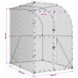 Chicken Coop Silver 200 x 200 x 215 cm Galvanised Steel