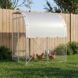 Chicken Coop Silver 200 x 200 x 215 cm Galvanised Steel
