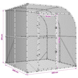 Chicken Coop Silver 200 x 200 x 215 cm Galvanised Steel