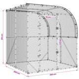 Chicken Coop Silver 200 x 200 x 215 cm Galvanised Steel