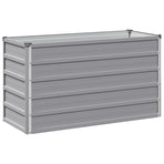 Raised Garden Bed Grey 100 x 40 x 55 cm Galvanised Steel
