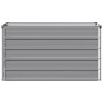 Raised Garden Bed Grey 100 x 40 x 55 cm Galvanised Steel