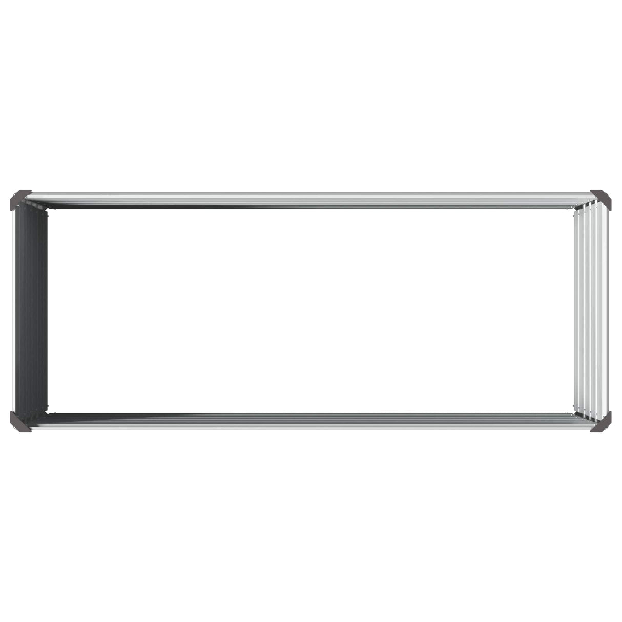 Raised Garden Bed Grey 100 x 40 x 55 cm cold-rolled steel