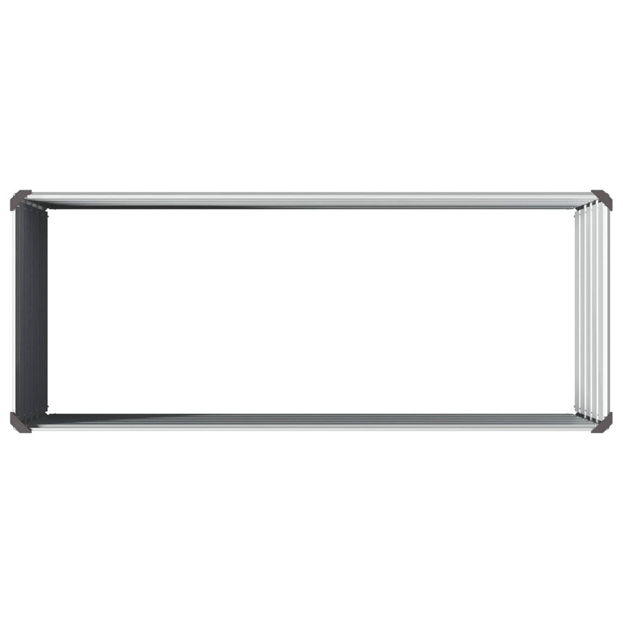 Raised Garden Bed Grey 100 x 40 x 55 cm Galvanised Steel