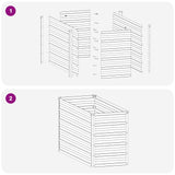 Raised Garden Bed Rusty 100 x 40 x 55 cm corton