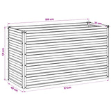 Raised Garden Bed Rusty 100 x 40 x 55 cm corton