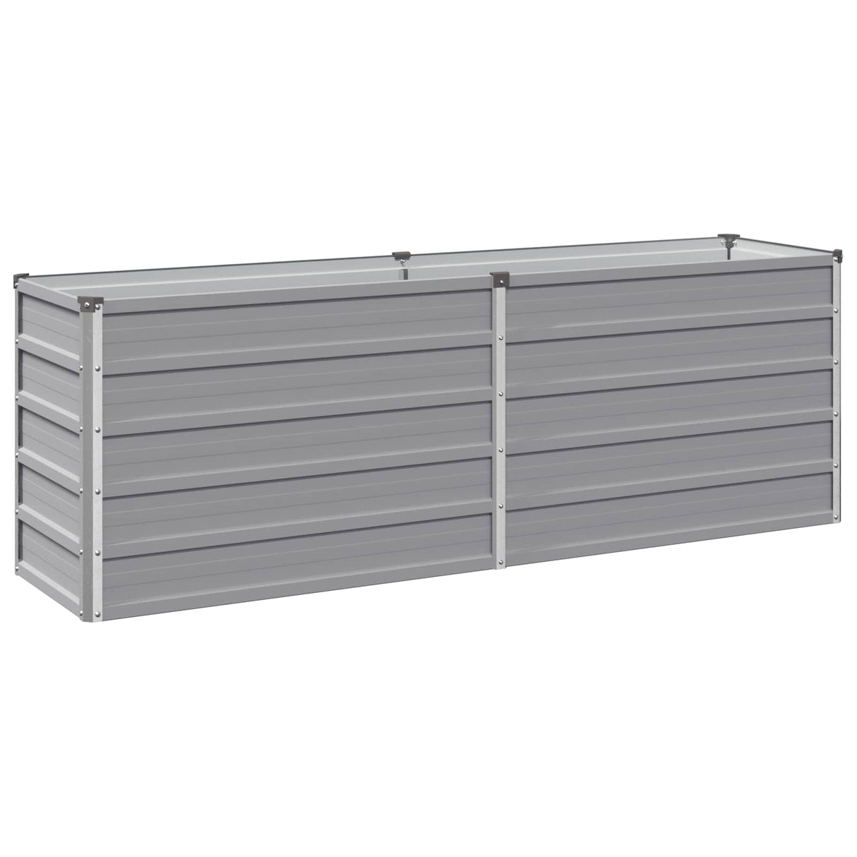 Raised Garden Bed Grey 160 x 40 x 55 cm cold-rolled steel