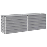 Raised Garden Bed Grey 160 x 40 x 55 cm cold-rolled steel