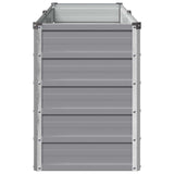 Raised Garden Bed Grey 160 x 40 x 55 cm cold-rolled steel