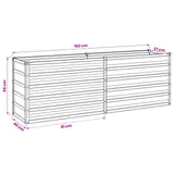 Raised Garden Bed Grey 160 x 40 x 55 cm cold-rolled steel - Extra Image