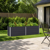 Raised Garden Bed Anthracite 160 x 40 x 55 cm cold-rolled steel