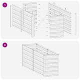 Raised Garden Bed Rusty 160 x 40 x 55 cm corton