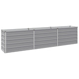 Raised Garden Bed Grey 240 x 40 x 55 cm cold-rolled steel