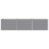Raised Garden Bed Grey 240 x 40 x 55 cm cold-rolled steel
