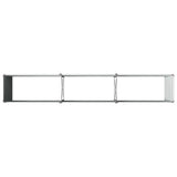 Raised Garden Bed Grey 240 x 40 x 55 cm cold-rolled steel