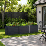 Raised Garden Bed Anthracite 240 x 40 x 55 cm cold-rolled steel