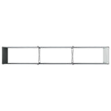 Raised Garden Bed Anthracite 240 x 40 x 55 cm cold-rolled steel - 45-Degree Angle
