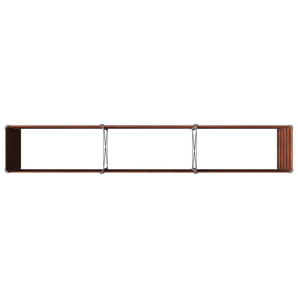 Raised Garden Bed Rusty 240 x 40 x 55 cm corton